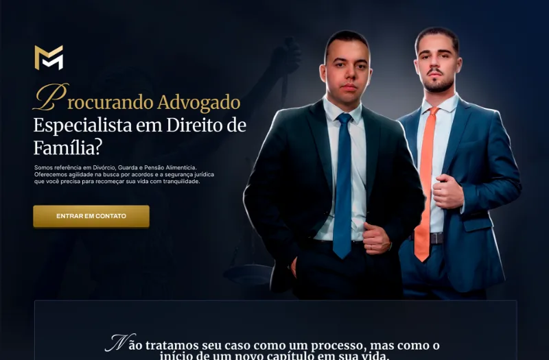 Site do escritório Melillo e Mourão