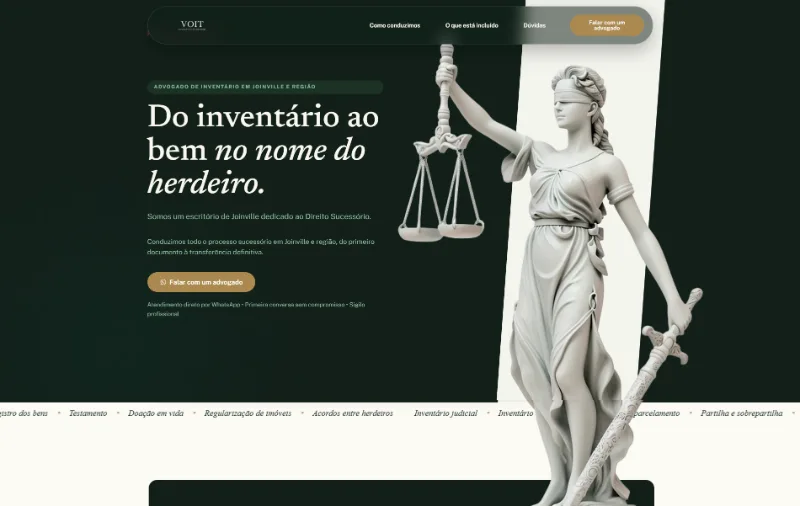 Site da Voit Sociedade de Advogados